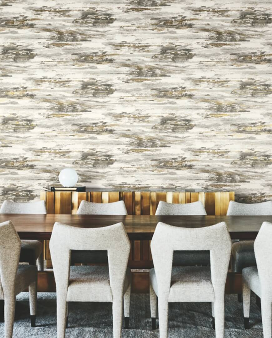 Tapeta abstrakcyjna York Wallcoverings BW3961 Birch Bark Texture Black & White