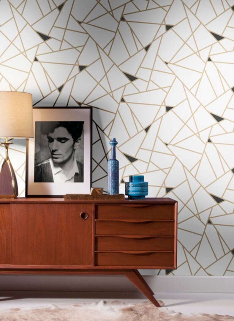 Tapeta linie York Wallcoverings RY2702 Prismatic Black & White
