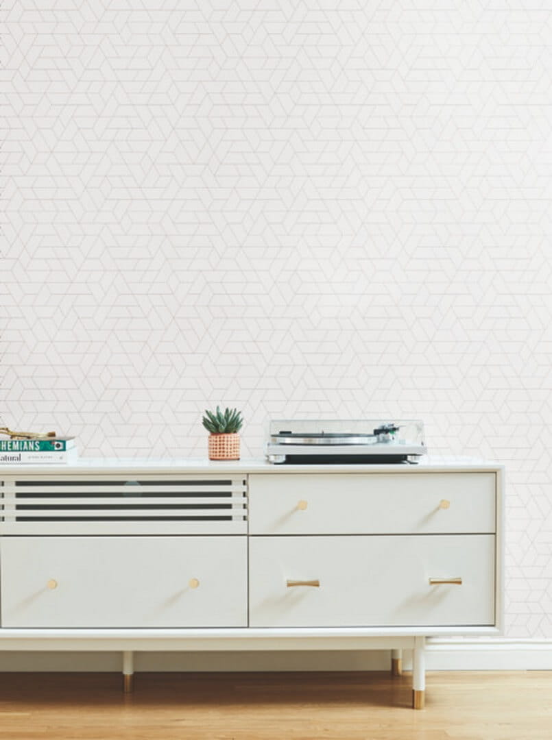Tapeta geometryczna York Wallcoverings SW7457 Point Of View Black & White