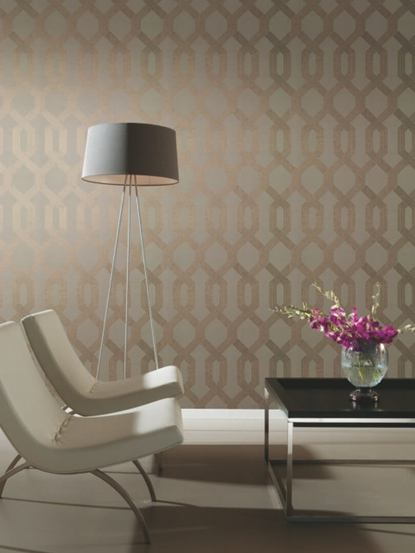Tapeta kratownica York Wallcoverings Y6221201 Viva Lounge Black & White