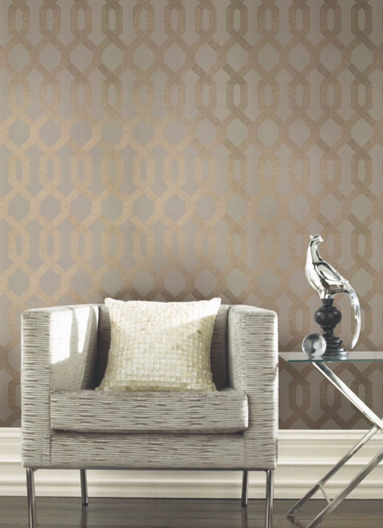 Tapeta kratownica York Wallcoverings Y6221201 Viva Lounge Black & White