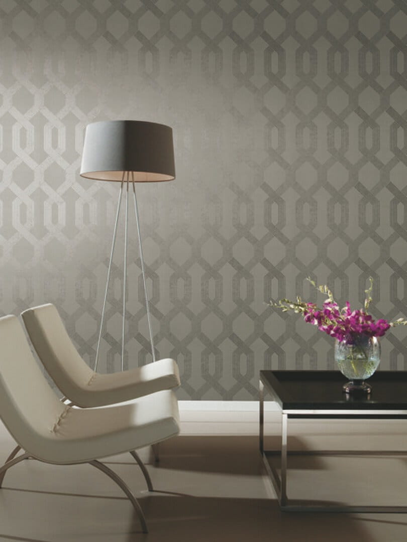 Tapeta kratownica York Wallcoverings Y6221204 Viva Lounge Black & White