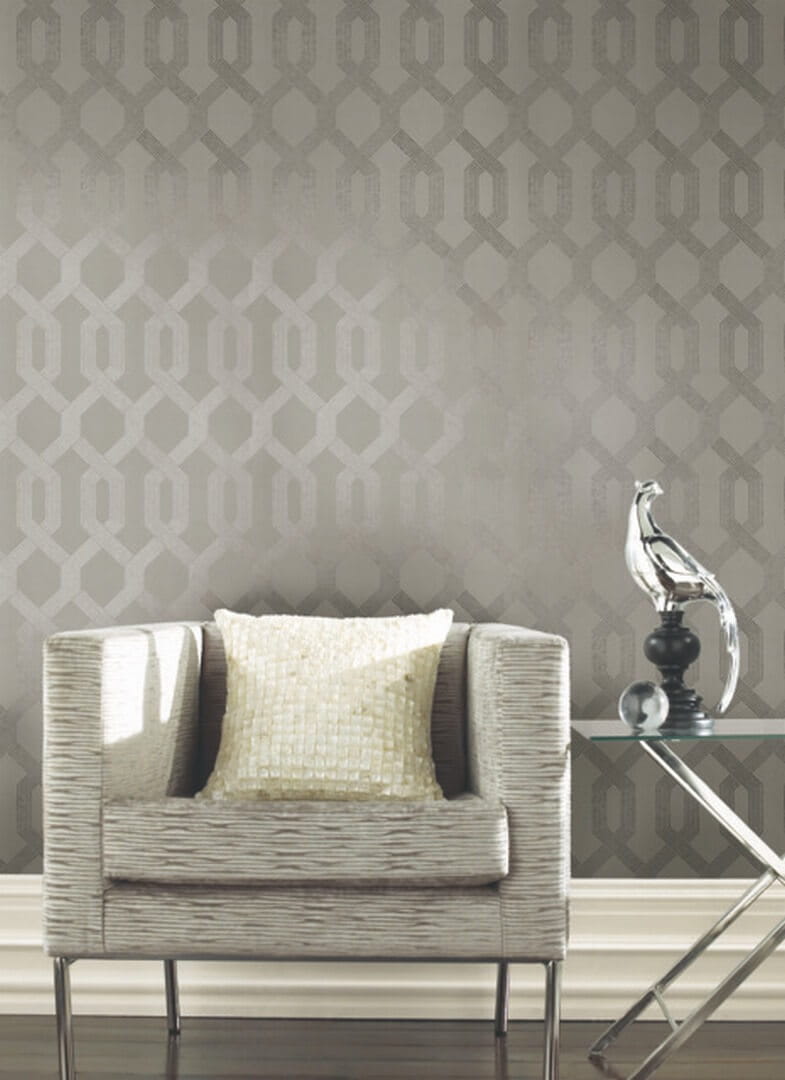 Tapeta kratownica York Wallcoverings Y6221204 Viva Lounge Black & White