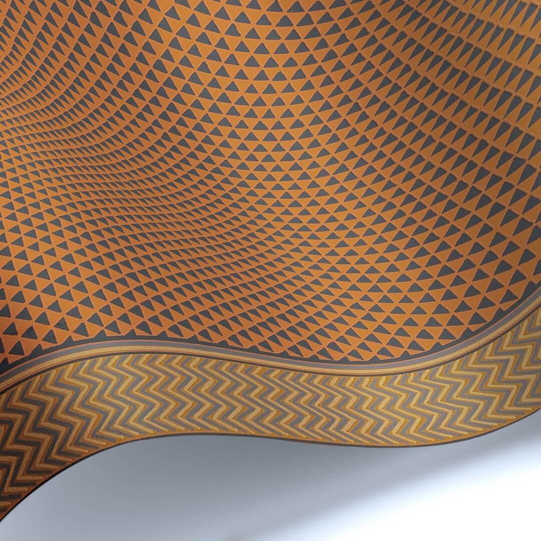 Tapeta geometryczna Les Dominotiers AFDC201/1 Puck Stripe Magic Garden