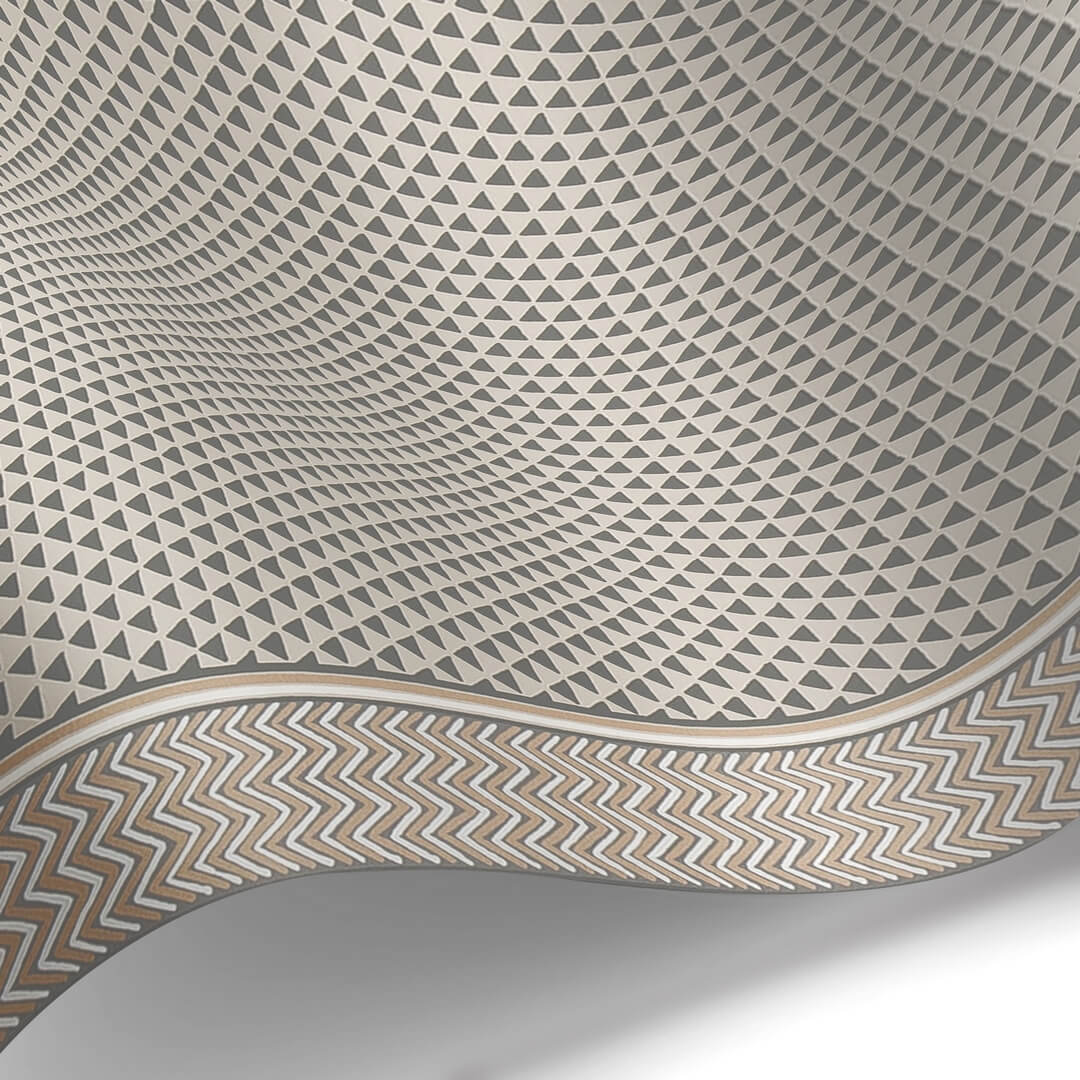 Tapeta geometryczna Les Dominotiers AFDC201/2 Puck Stripe Magic Garden