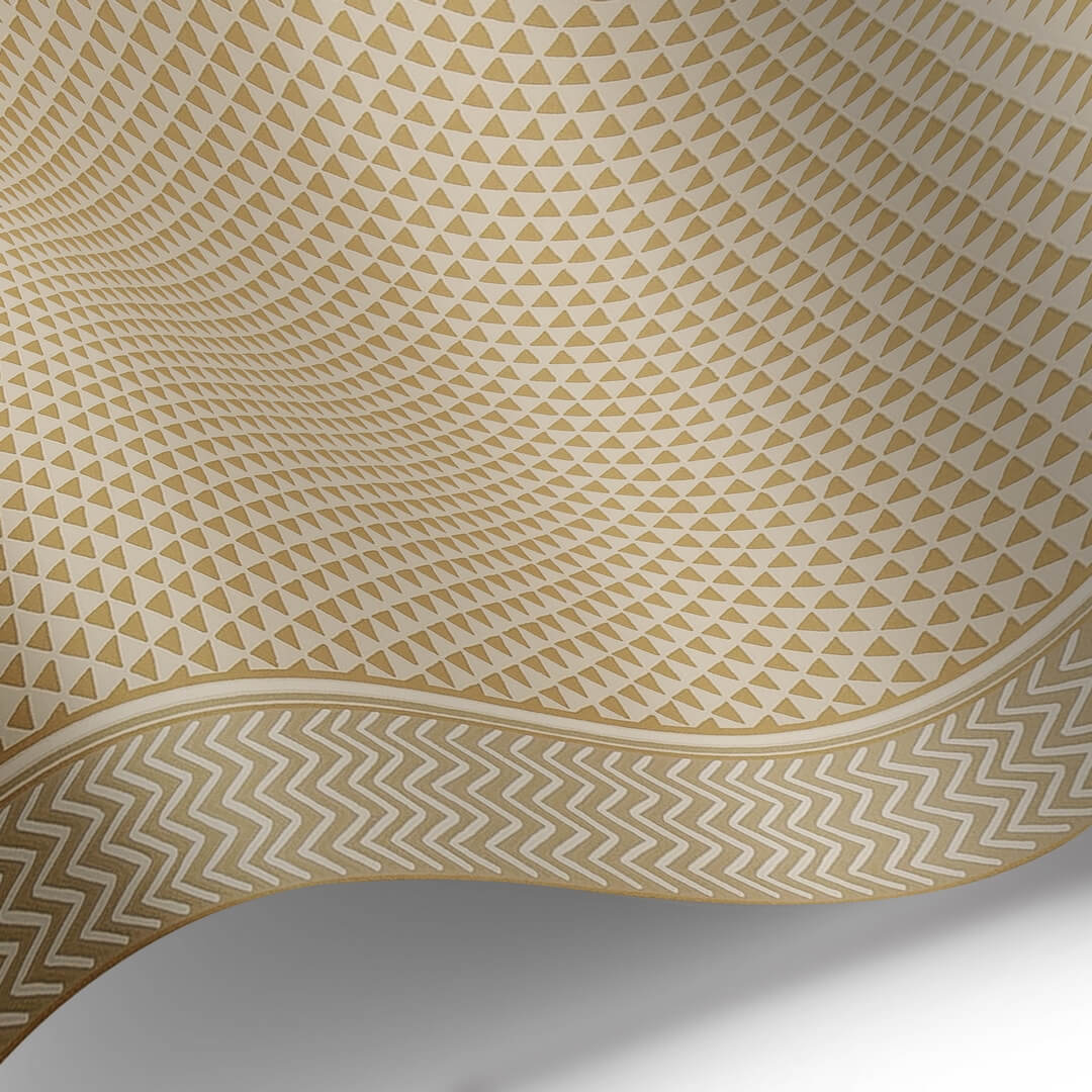 Tapeta geometryczna Les Dominotiers AFDC201/5 Puck Stripe Magic Garden