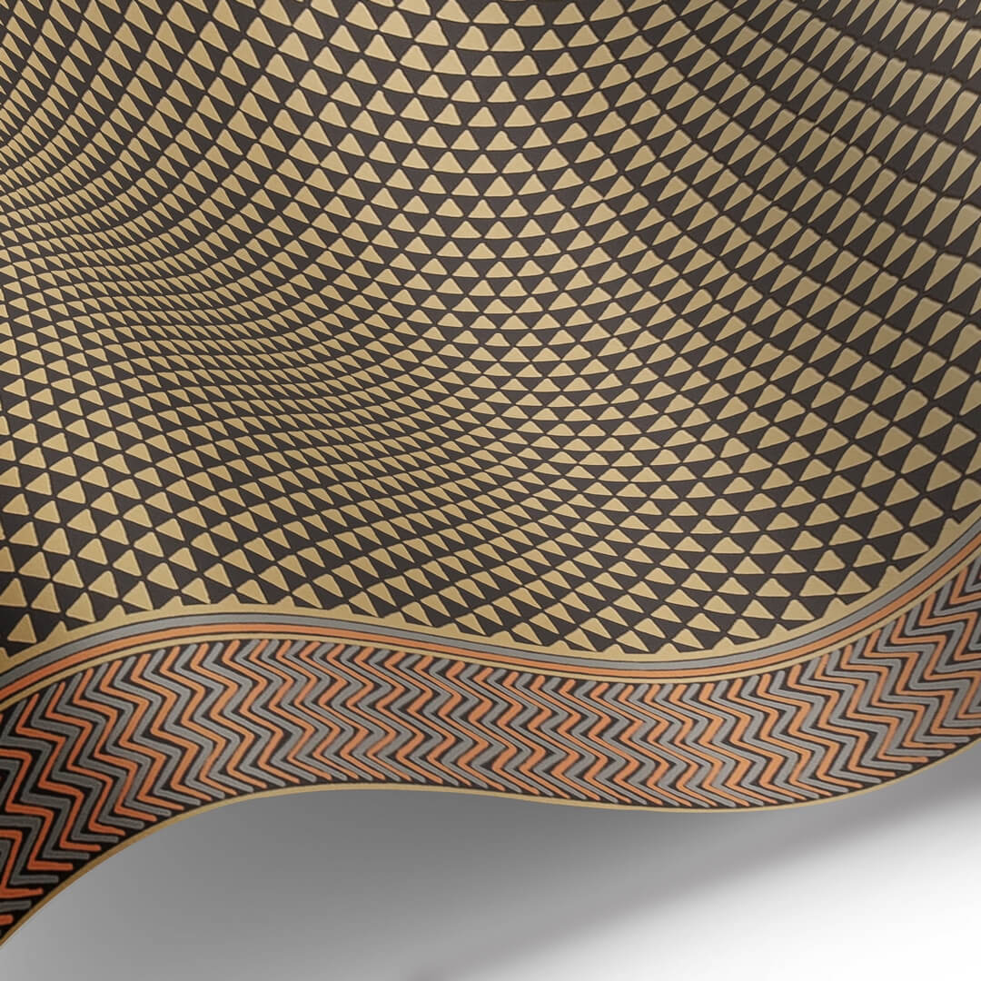 Tapeta geometryczna Les Dominotiers AFDC201/6 Puck Stripe Magic Garden
