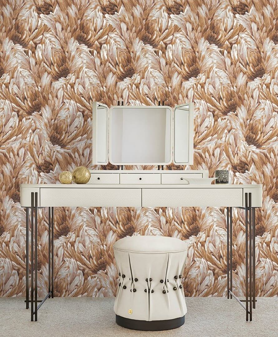 Tapeta pióra Roberto Cavalli RC21007 Home NO. 9 - 106 cm szer.