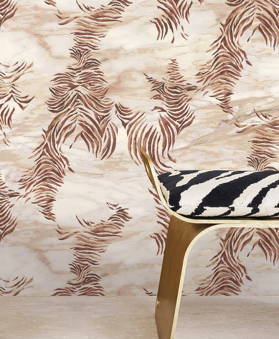 Tapeta marmur i zwierzęce printy Roberto Cavalli RC21011 Home NO. 9 - 106 cm szer.