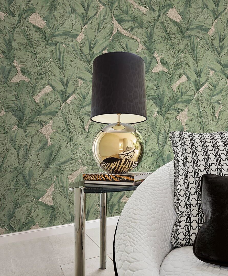 Tapeta liście Roberto Cavalli RC21071 Home NO. 9 - 106 cm szer.