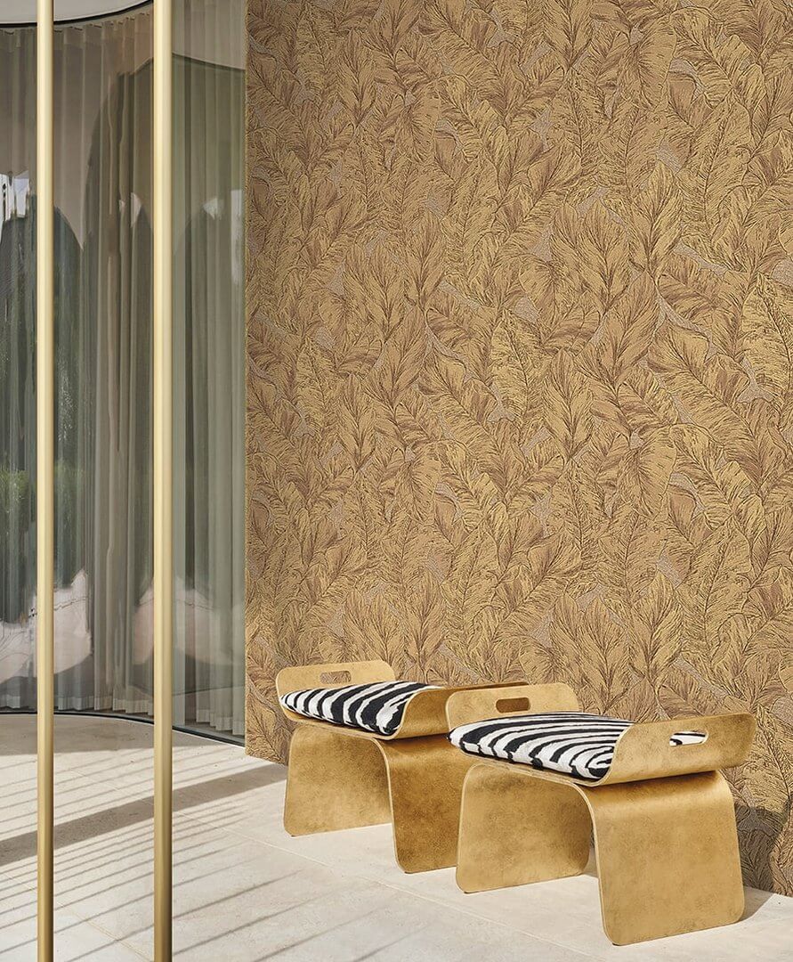 Tapeta liście Roberto Cavalli RC21077 Home NO. 9 - 106 cm szer.