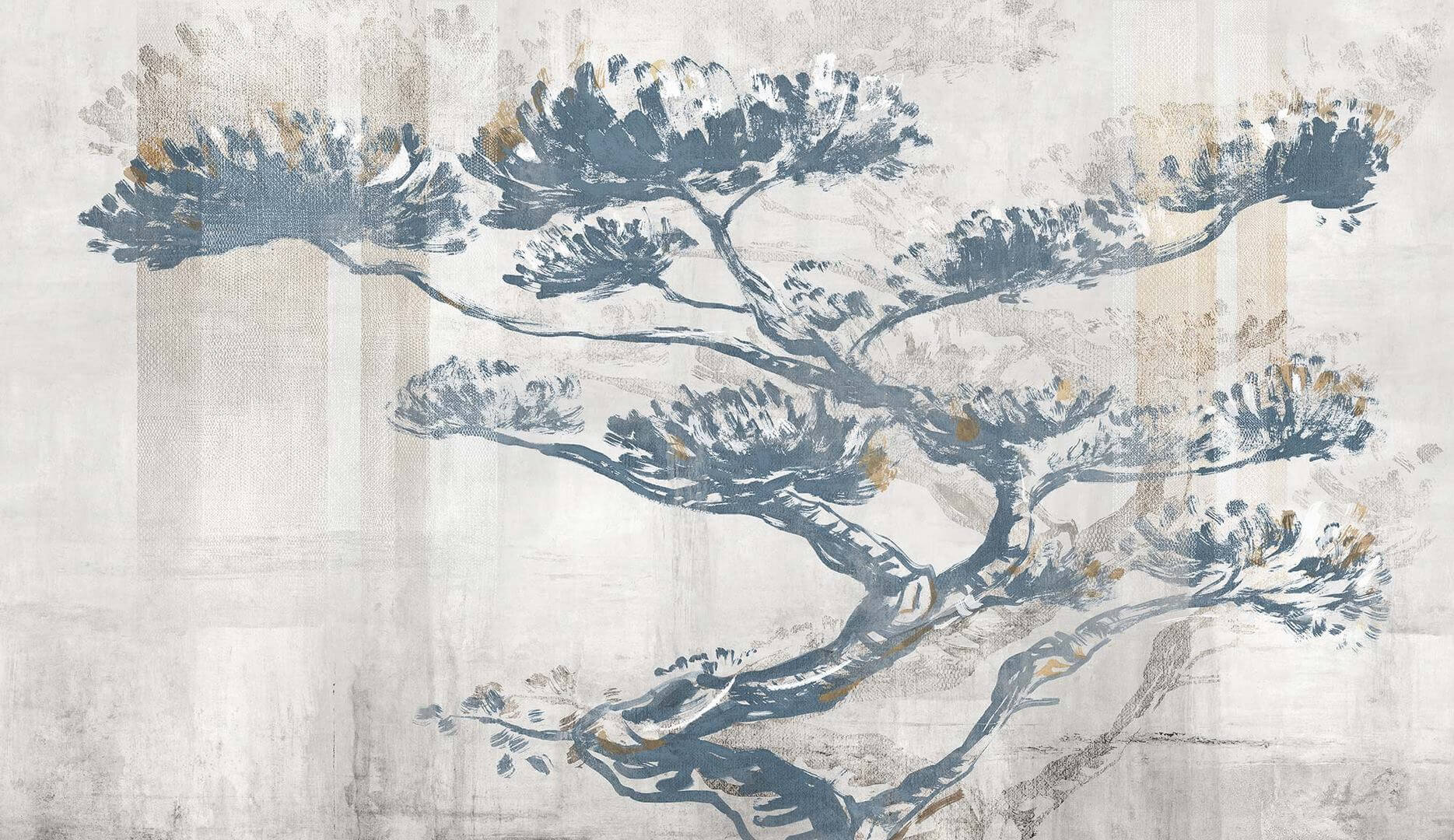 Fototapeta drzewo bonsai Tecnografica 78600-2A IGEN BLUE A