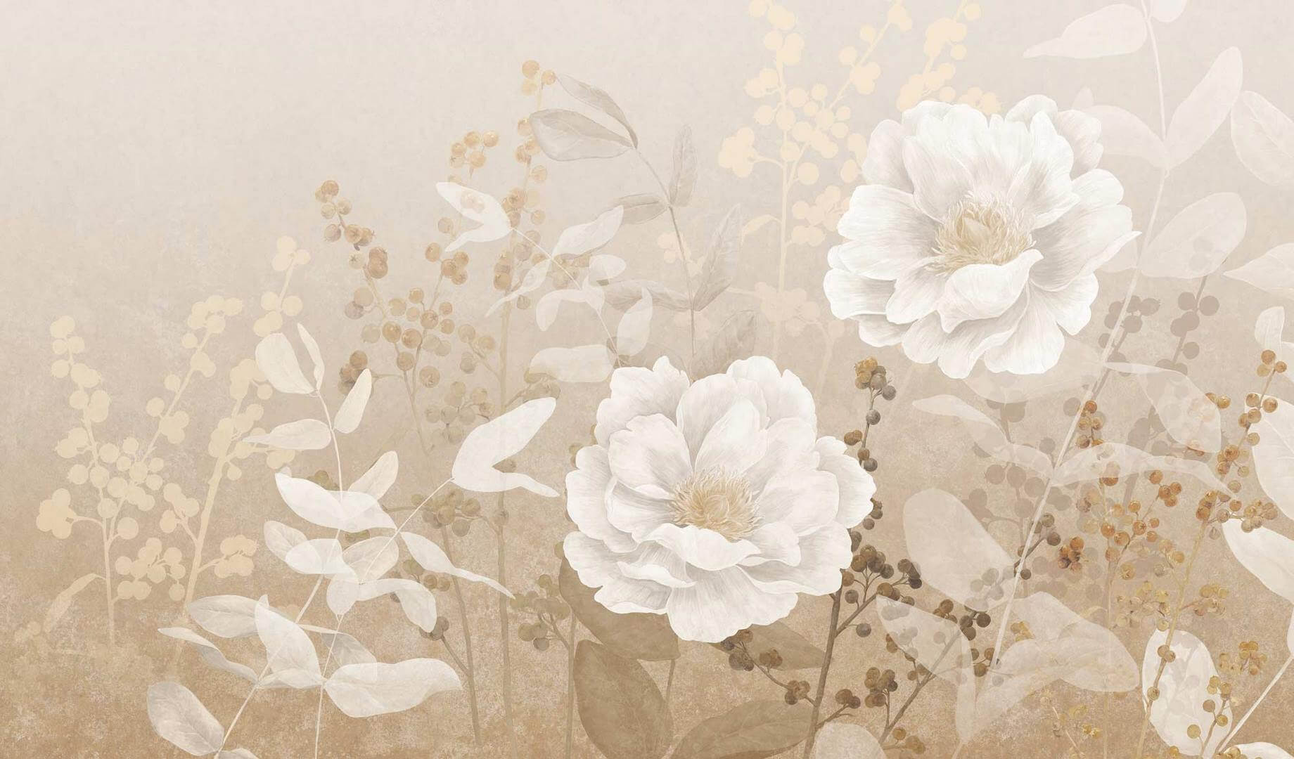 Fototapeta florystyczna Tecnografica 83493-1 PEMBERLEY BEIGE