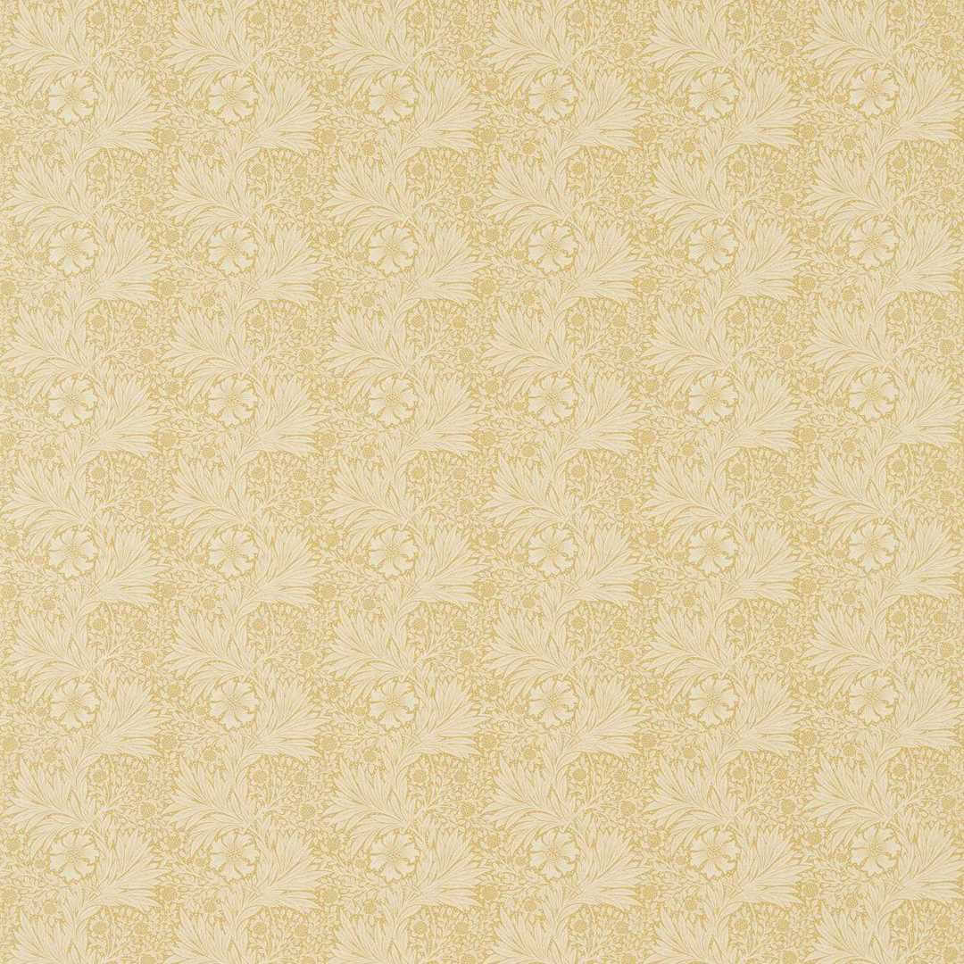 Tkanina lniano bawełniana z kwiatami aksamitek Morris & Co. 220316 Marigold Morris & Friends Fabric Volume I