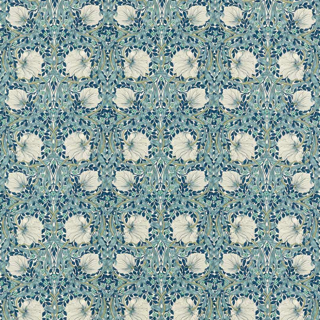 Tkanina bawełniana w kwiaty i liście Morris & Co. 227232 Pimpernel Morris & Friends Fabric Volume I