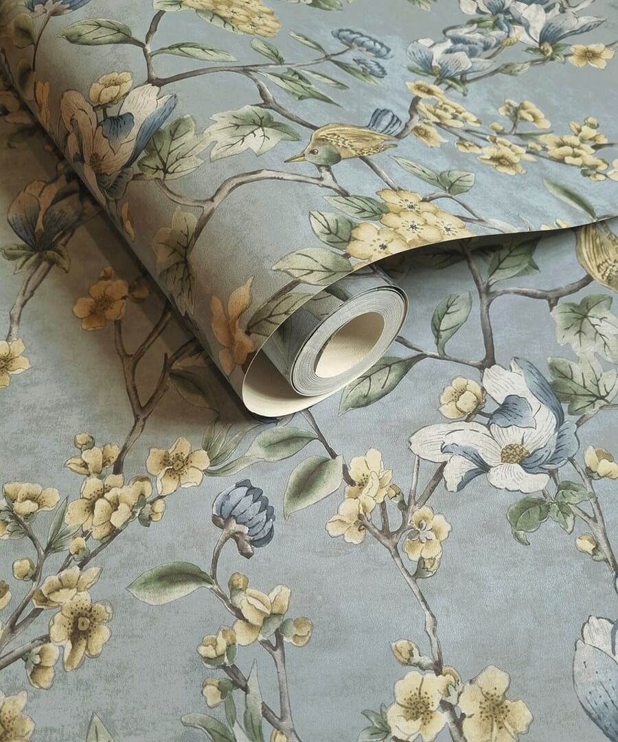 Tapeta botaniczna Holden 91623 Nightingale The Lost Gardens