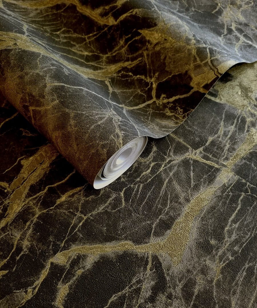 Tapeta marmur  Holden 36280 Portoro Marble Arabesque
