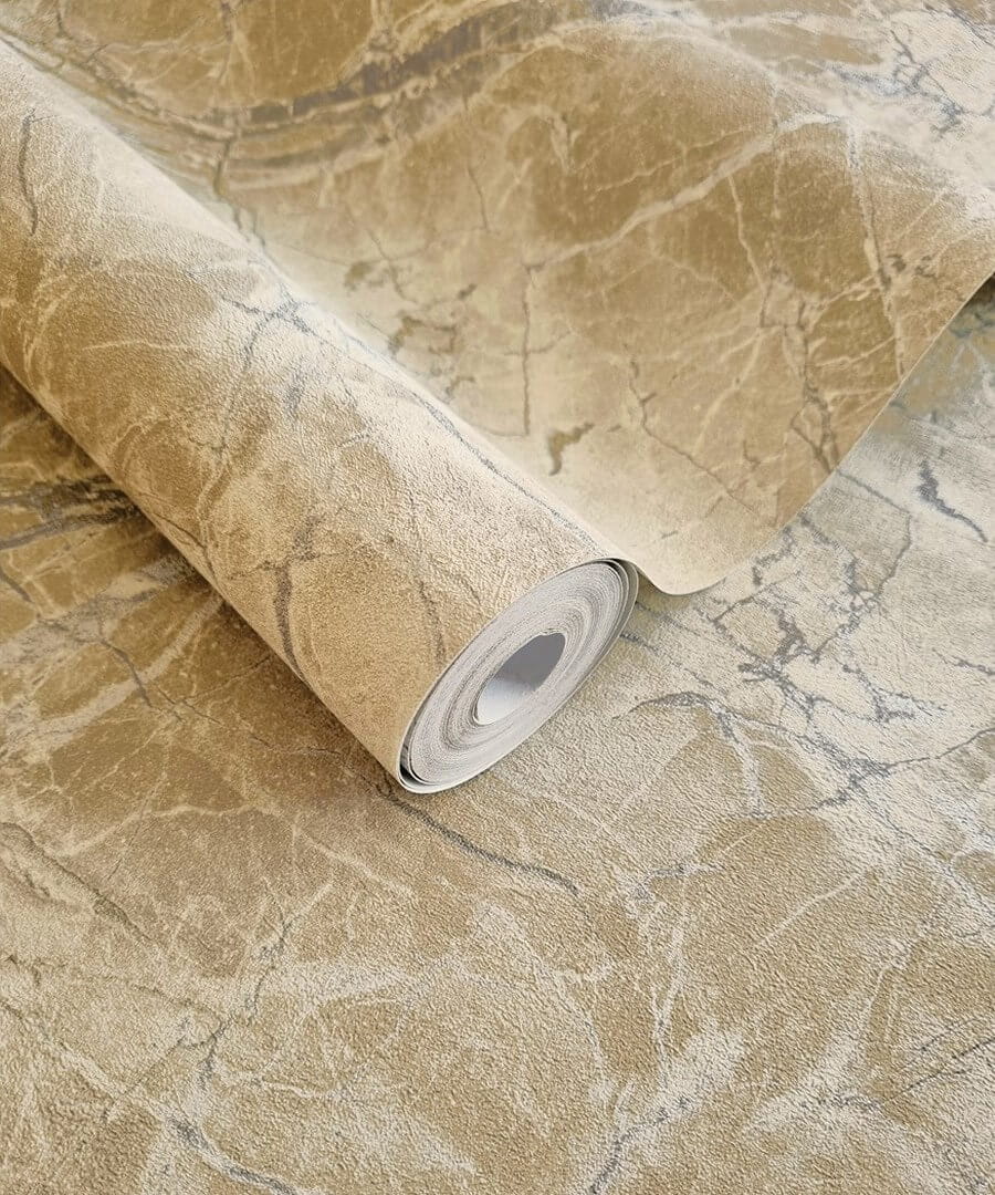 Tapeta marmur  Holden 36281 Portoro Marble Arabesque