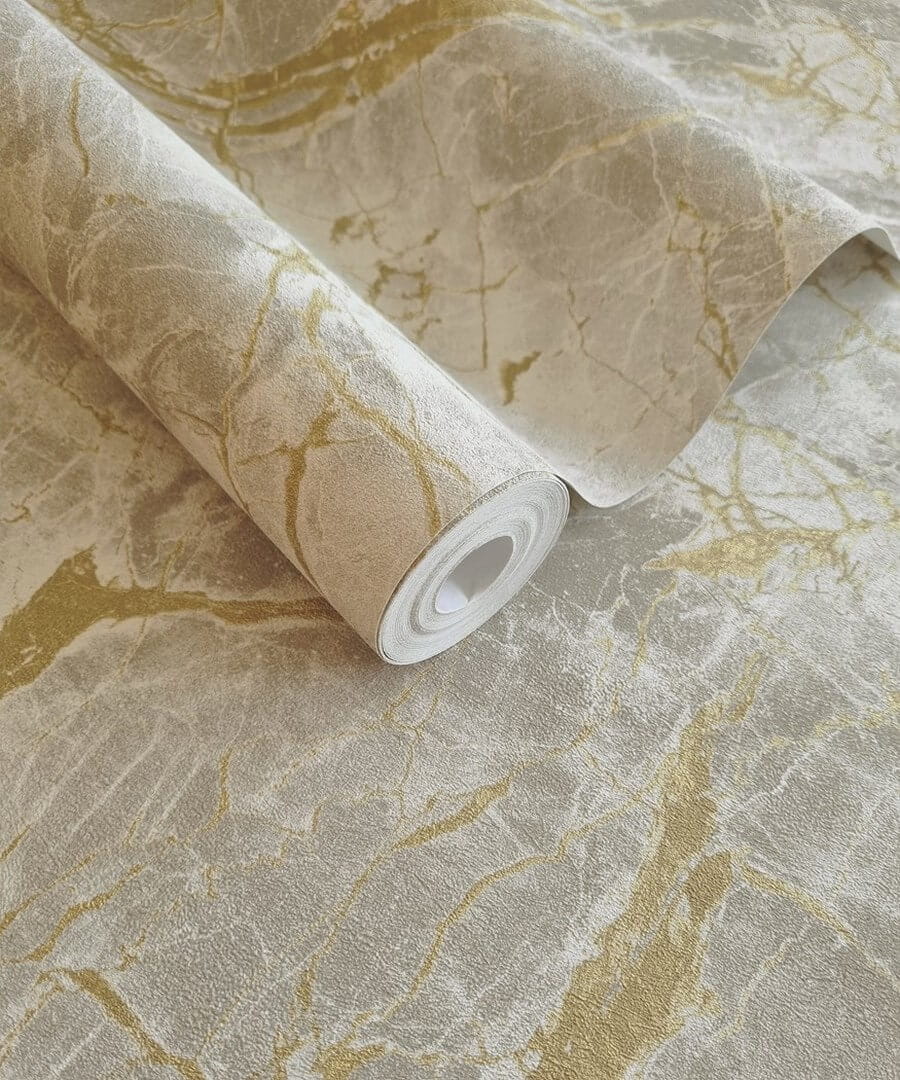 Tapeta marmur  Holden 36283 Portoro Marble Arabesque
