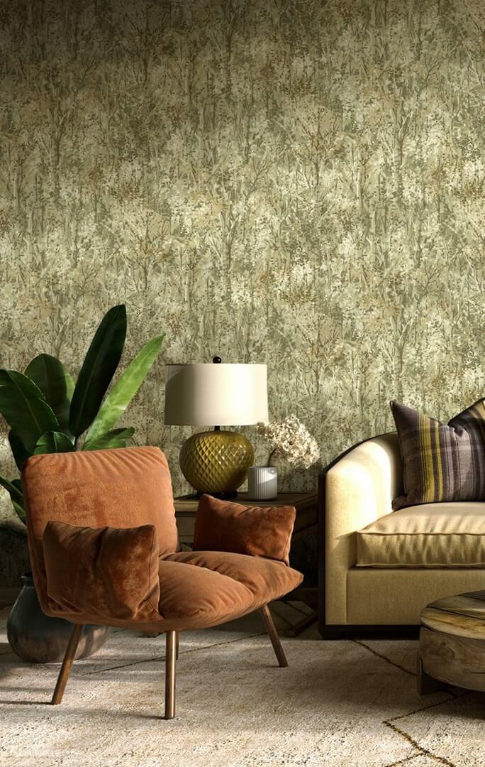 Tapeta artystyczne drzewa Holden 36361 Verdant Arabesque