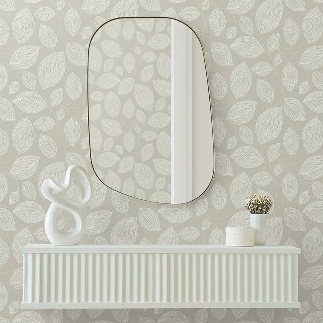 Tapeta liście York Wallcoverings EV3922 Contoured Leaves Casual Elegance