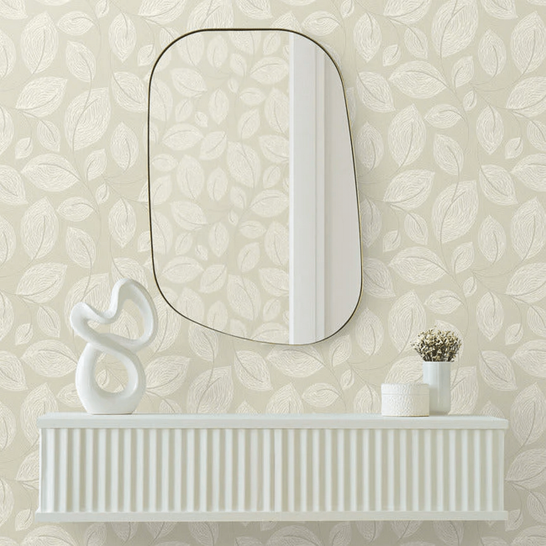 Tapeta liście York Wallcoverings EV3923 Contoured Leaves Casual Elegance