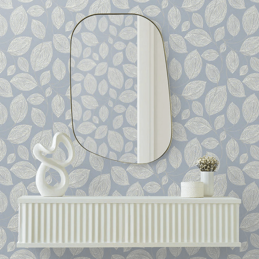 Tapeta liście York Wallcoverings EV3925 Contoured Leaves Casual Elegance