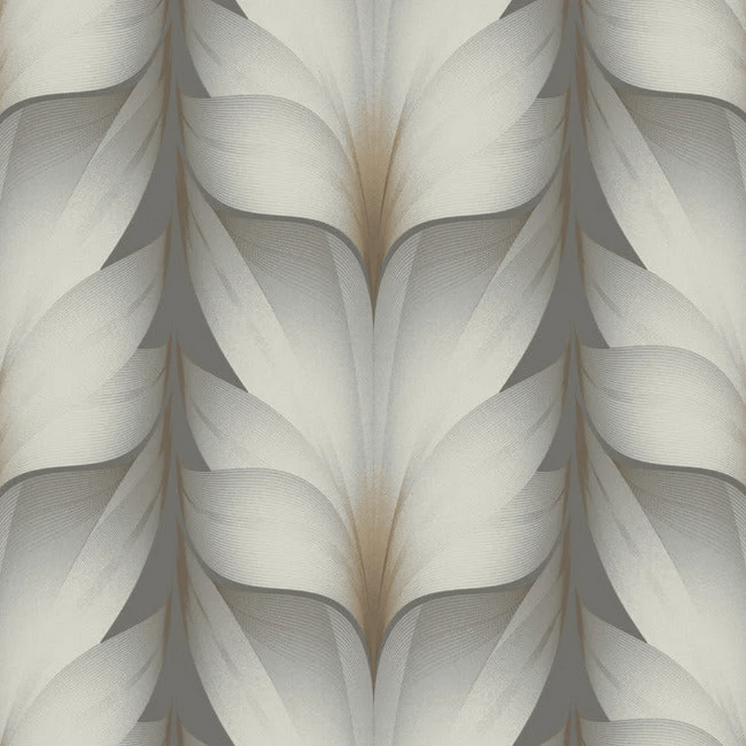 Tapeta eleganckie płatki lotosu York Wallcoverings EV3953 Lotus Light Stripe Casual Elegance
