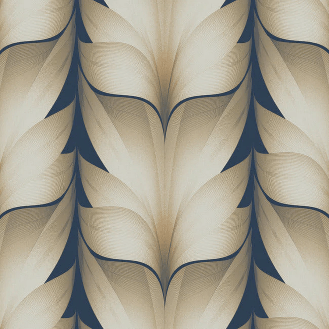 Tapeta eleganckie płatki lotosu York Wallcoverings EV3956 Lotus Light Stripe Casual Elegance
