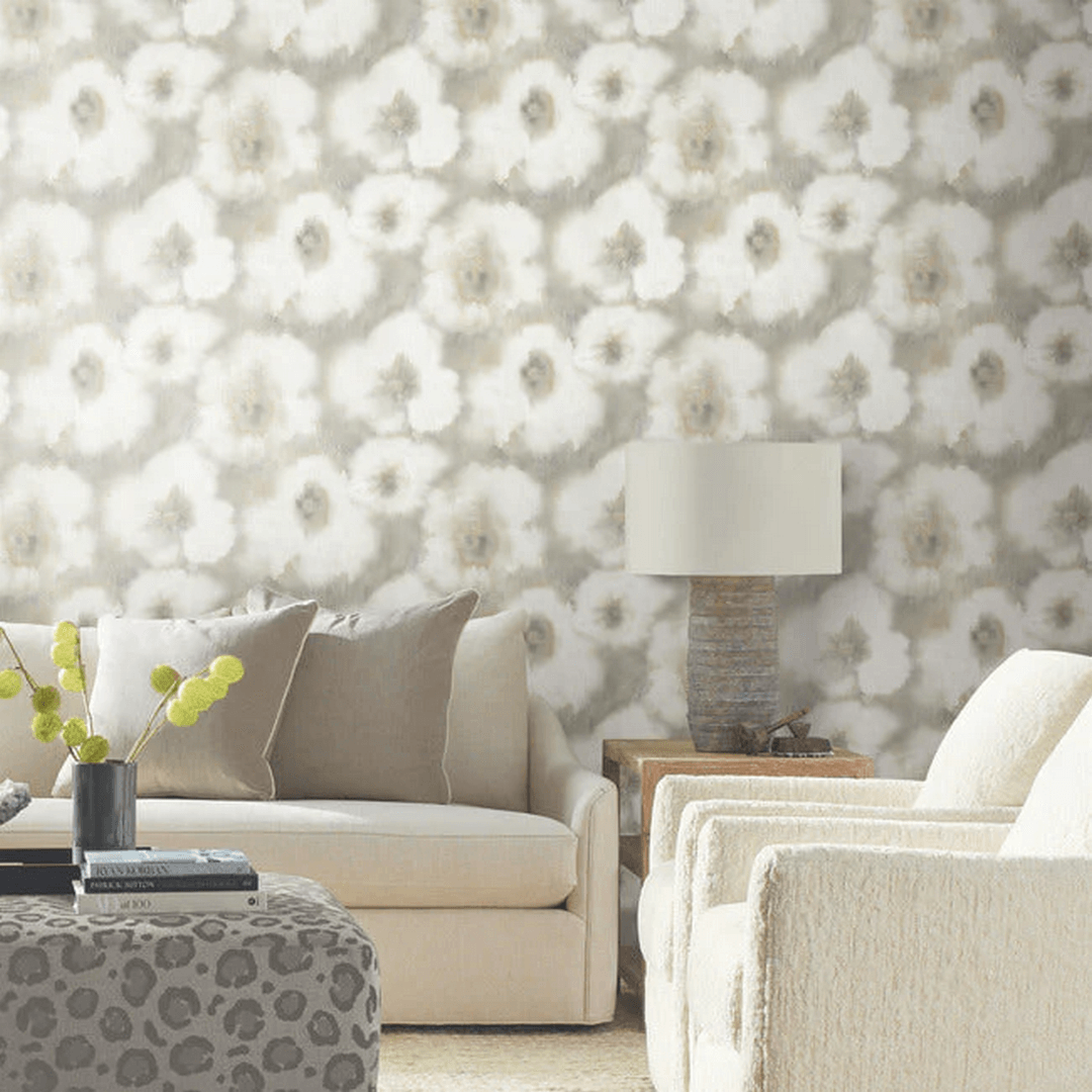 Tapeta rozmazane kwiaty York Wallcoverings EV3962 Blended Floral Casual Elegance