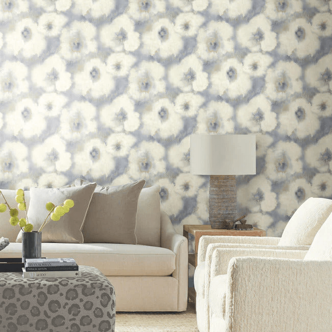 Tapeta rozmazane kwiaty York Wallcoverings EV3964 Blended Floral Casual Elegance