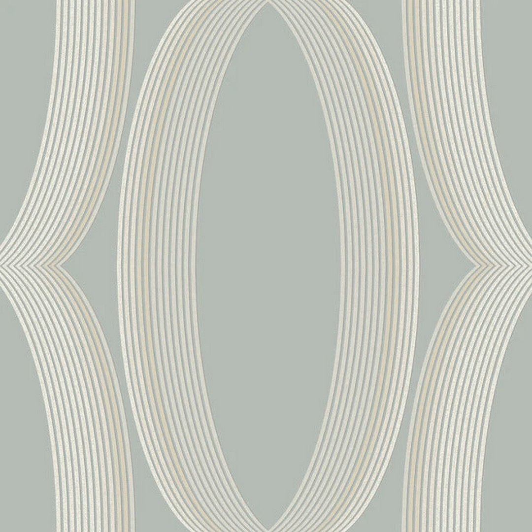 Tapeta geometryczna wzór ogee York Wallcoverings EV3985 Progression Ogee Casual Elegance