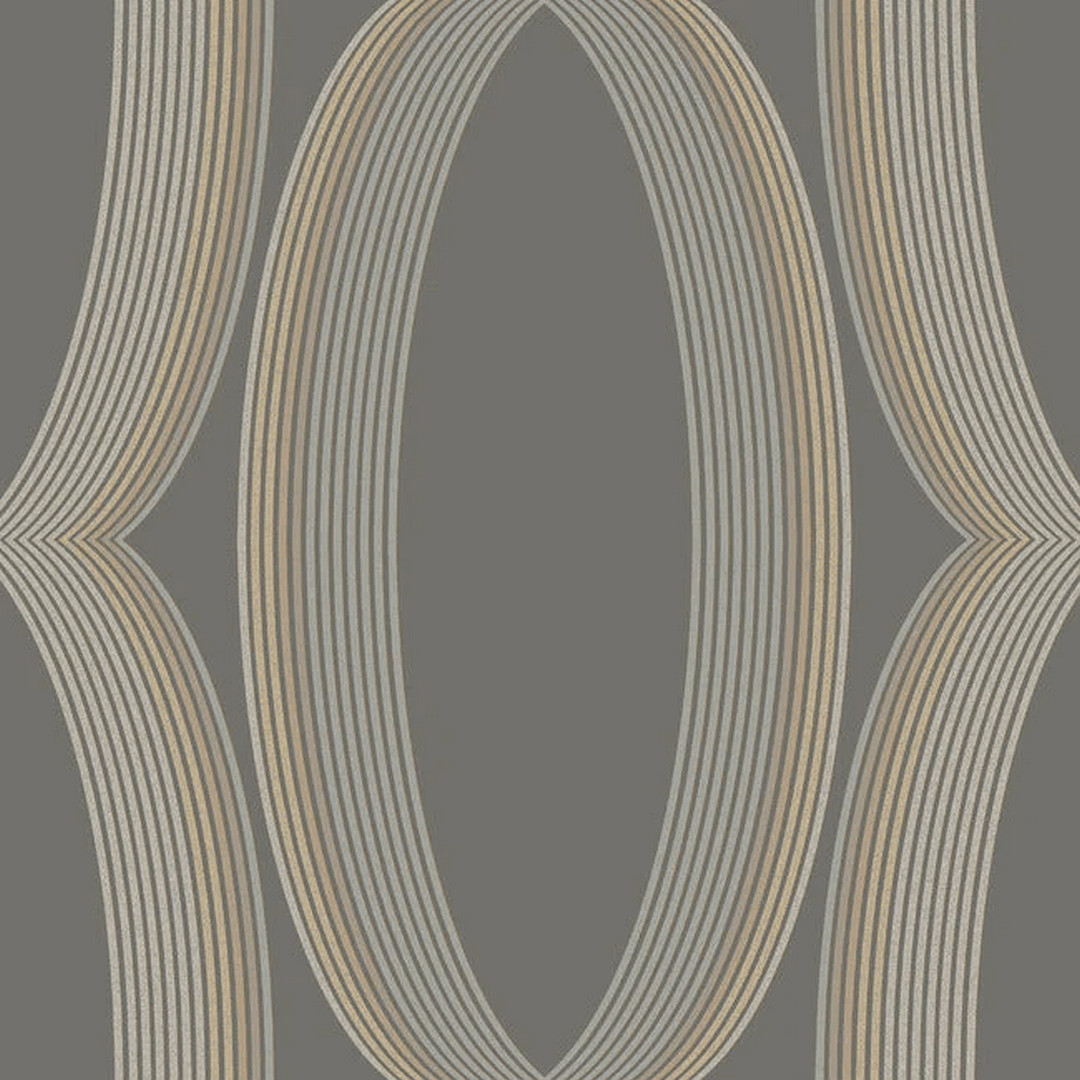 Tapeta geometryczna wzór ogee York Wallcoverings EV3986 Progression Ogee Casual Elegance