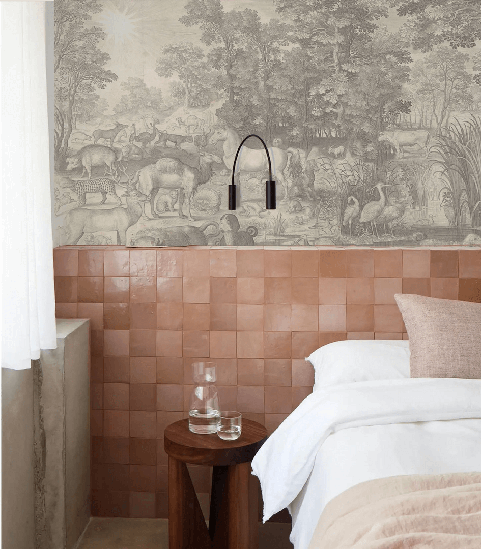 Mural krajobraz fauny i flory Wallcolors Fauna Fresco Beige 9016 Cozy Landscapes