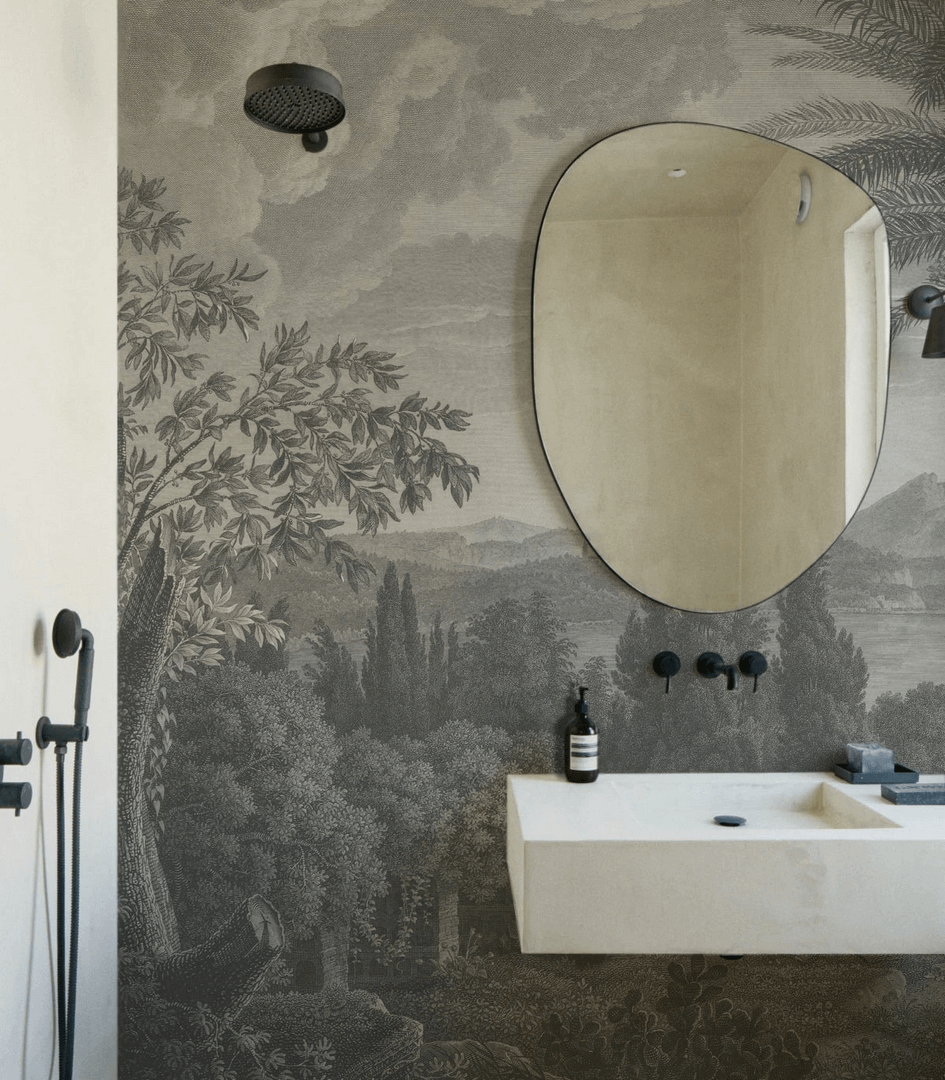 Mural pejzaż tropikalnego wulkanu Wallcolors Tropical Volcano Vista 9007 Cozy Landscapes