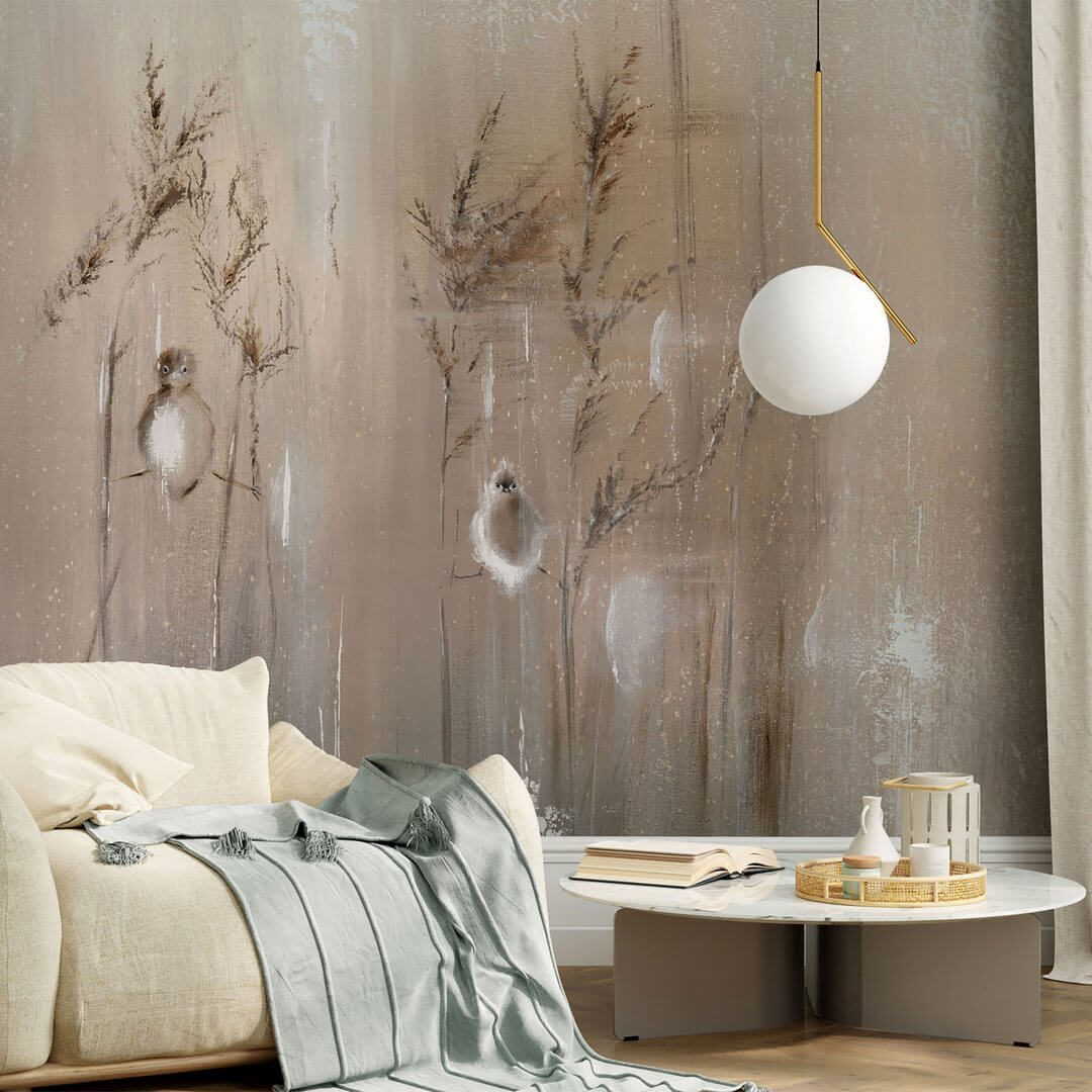 Fototapeta artystyczna z ptakami Wall Art Aves