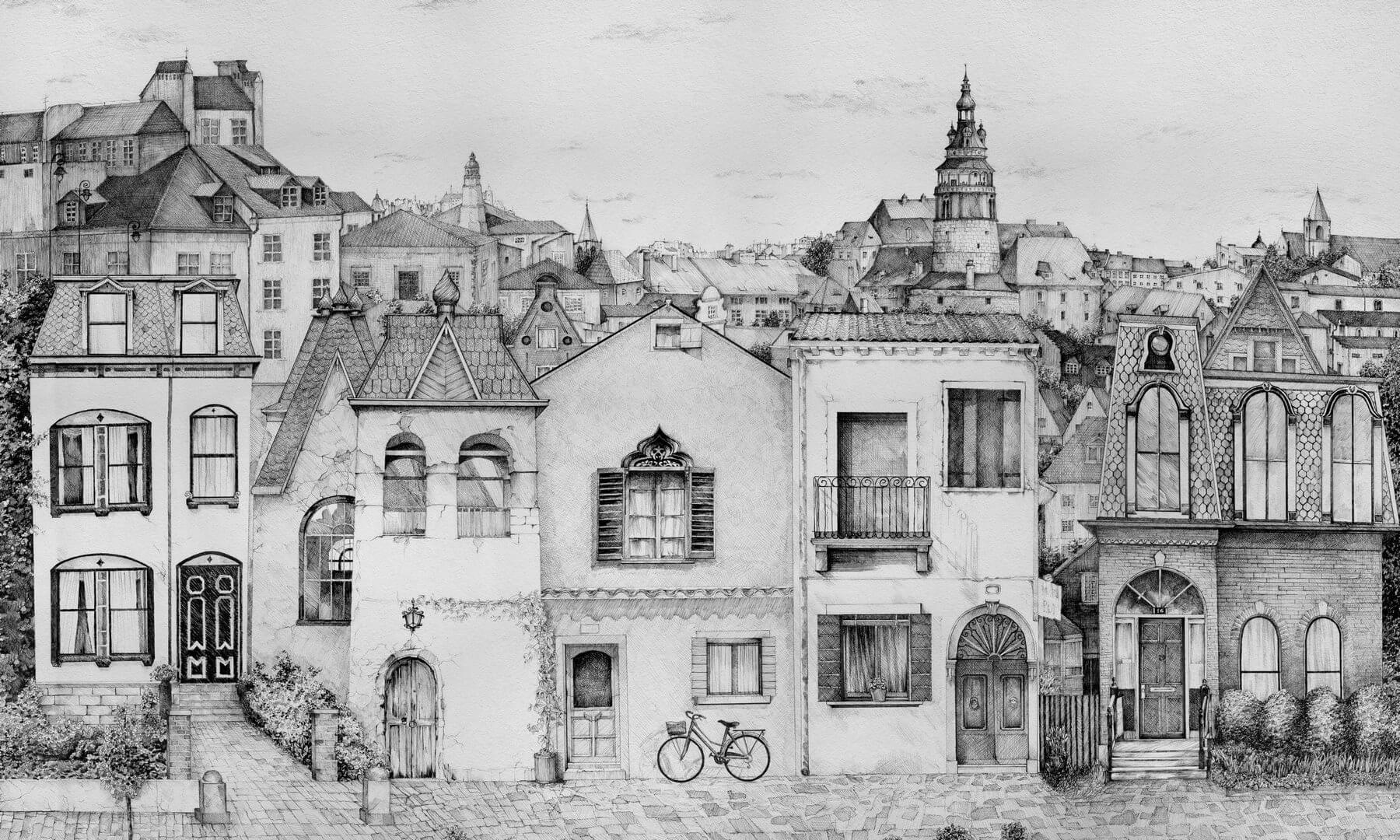 Fototapeta zabytkowe miasto Wall Art Vichy