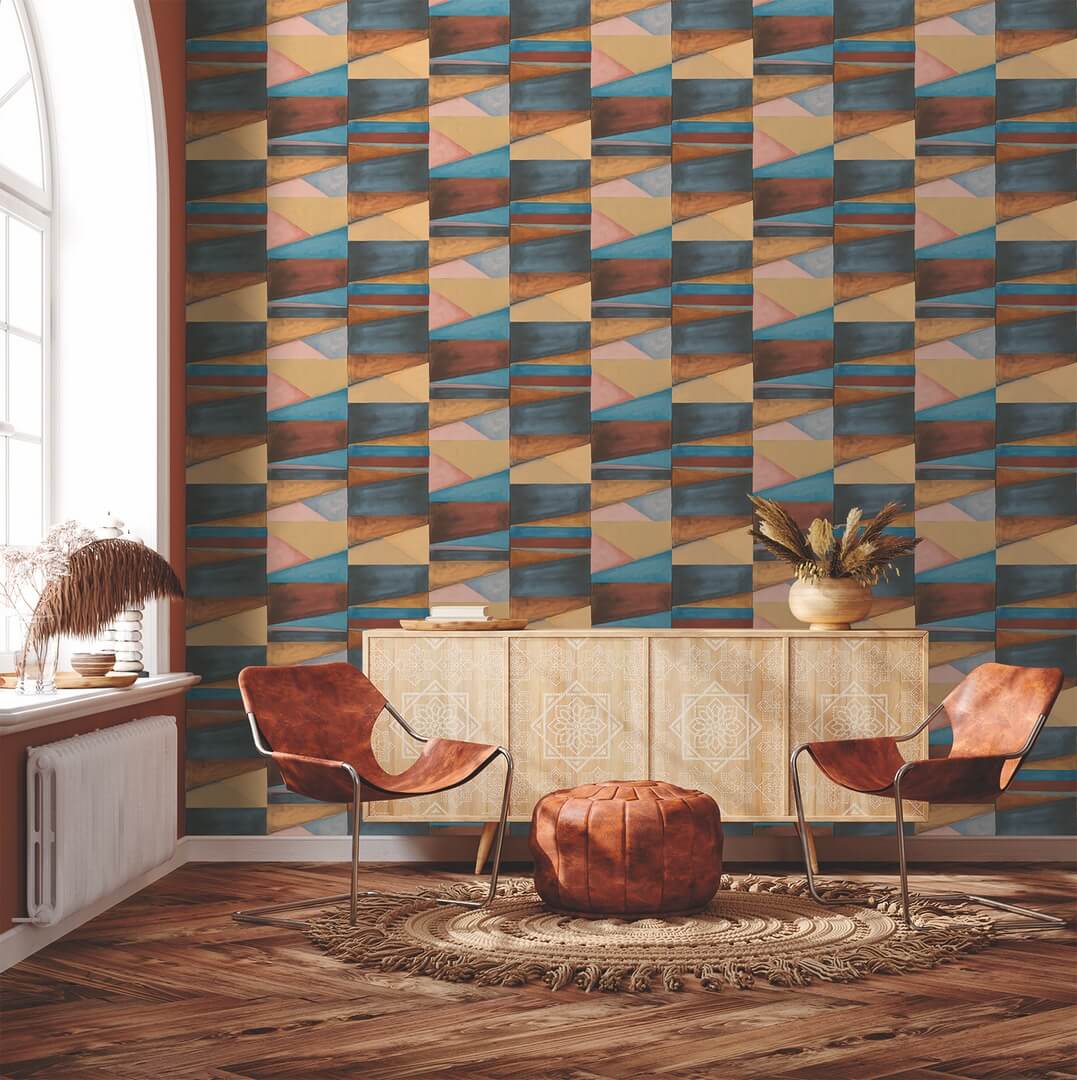Tapeta geometryczna Decoprint SO27030 Color Blocks Soleado