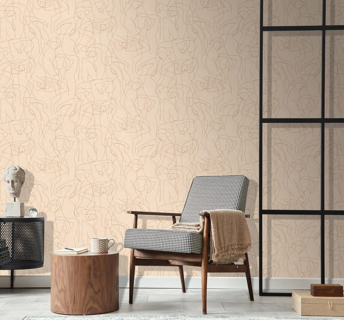 Tapeta artystyczne linie modelki Decoprint SO27047 Model Lines Soleado