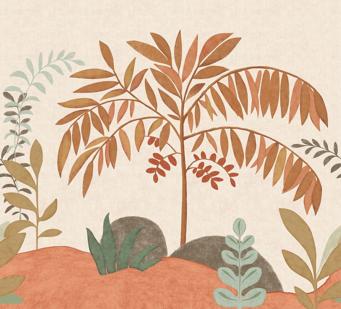 Mural botaniczny krajobraz Decoprint SOD27091 Landscape Soleado