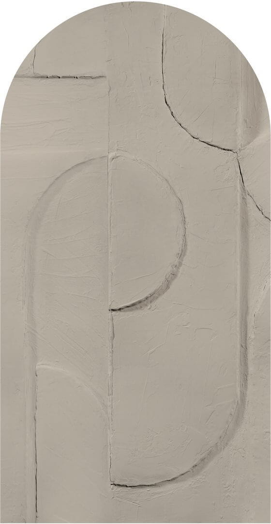 Mural łuk geometryczny tynk Wall Art Bene Beige Łuk