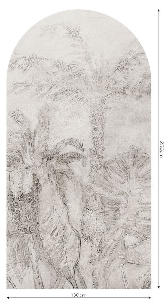 Mural łuk tropikalne liście Wall Art Esotico Beige Łuk