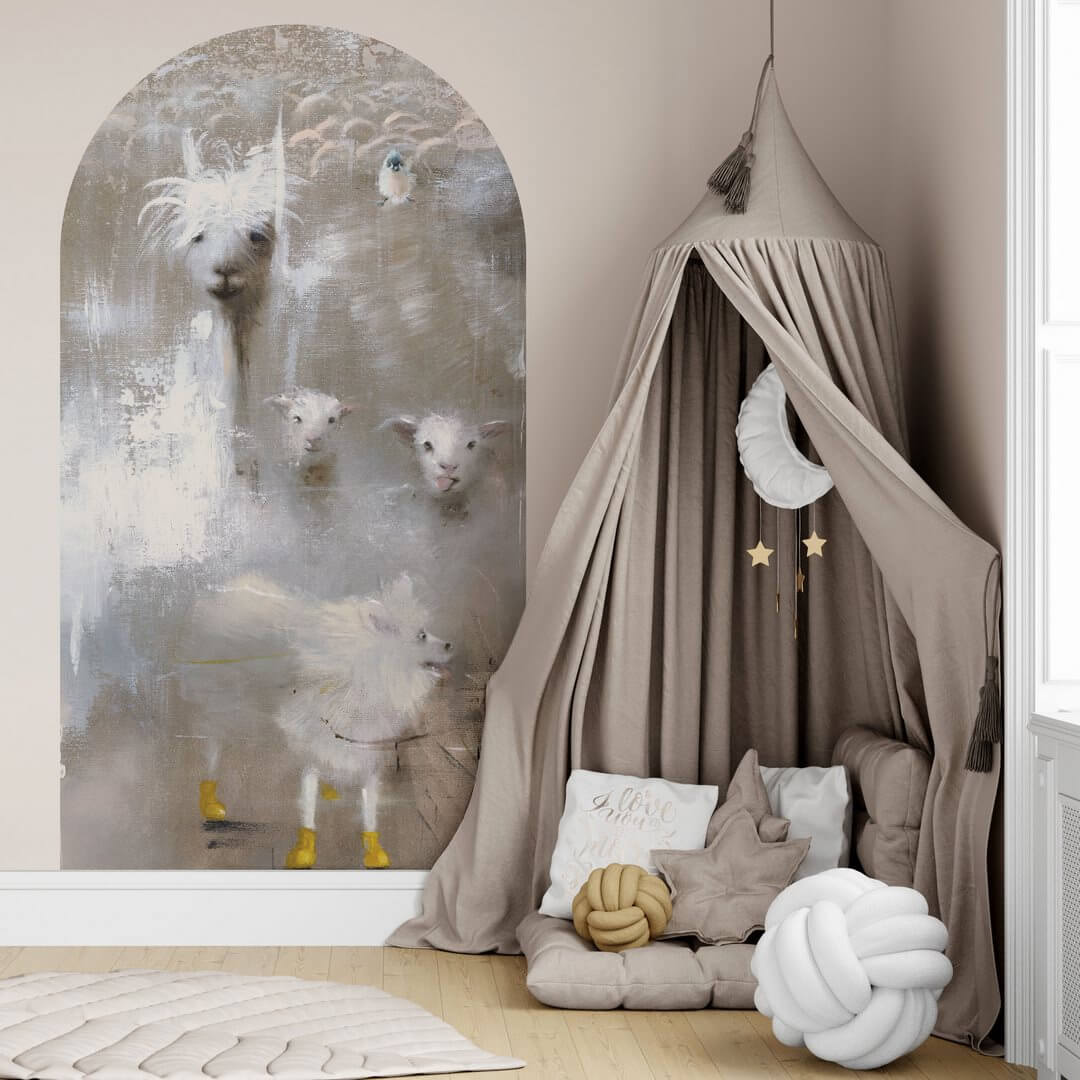 Mural łuk artystyczny ze zwierzętami Wall Art Lana Łuk