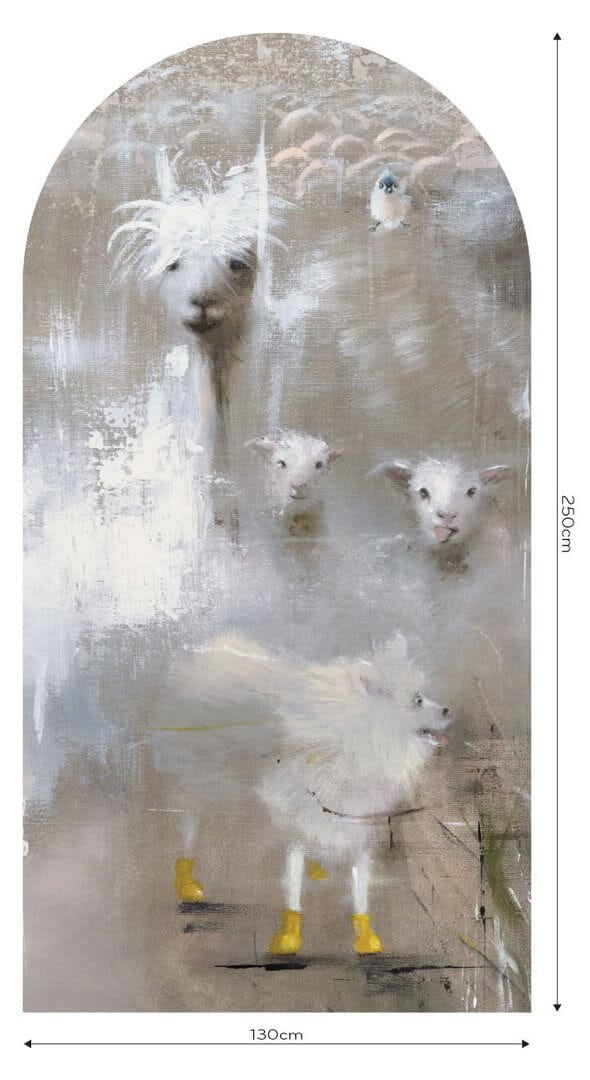 Mural łuk artystyczny ze zwierzętami Wall Art Lana Łuk