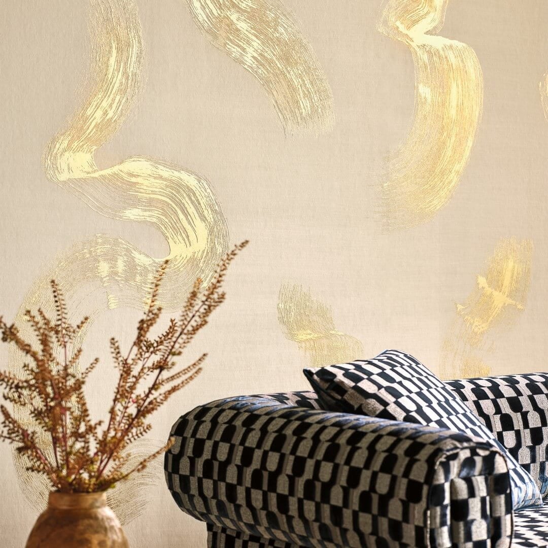 Tkanina z geometrycznym wzorem Black Edition 9158/03 Arkose