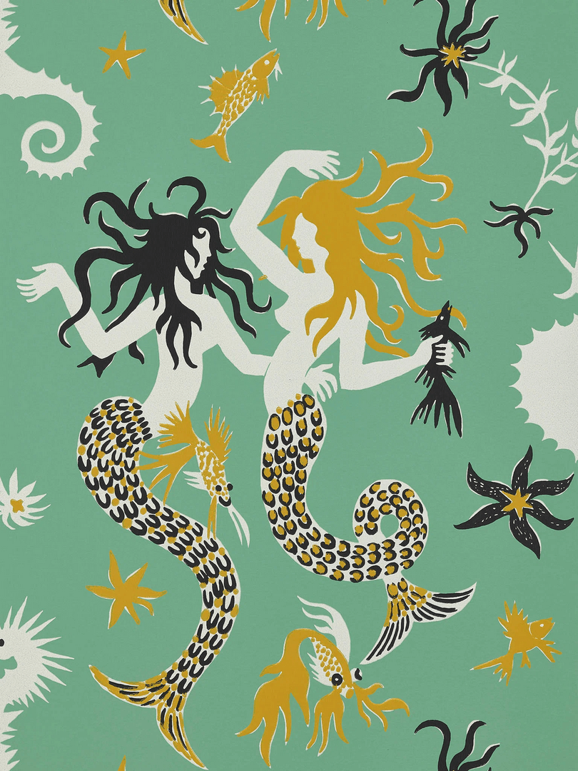 Tapeta syreny Pierre Frey FP771003 Poseidon Eternel Ete