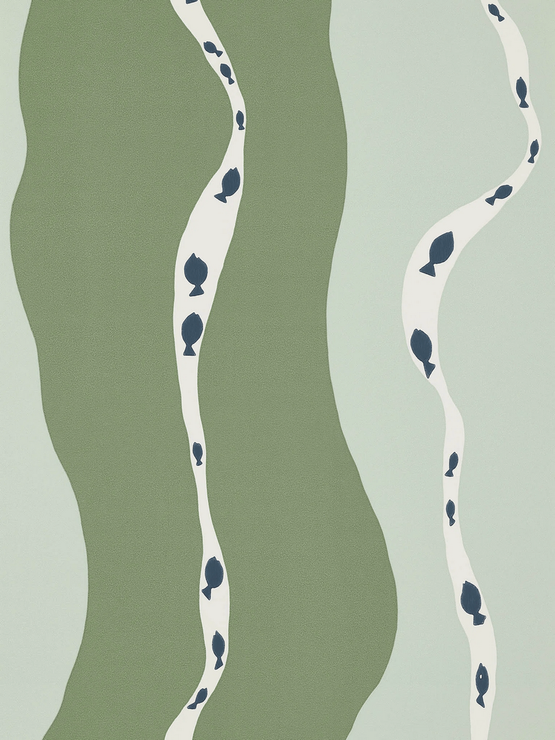 Tapeta w stylu retro Pierre Frey FP773003 Au Fil De L'eau Eternel Ete