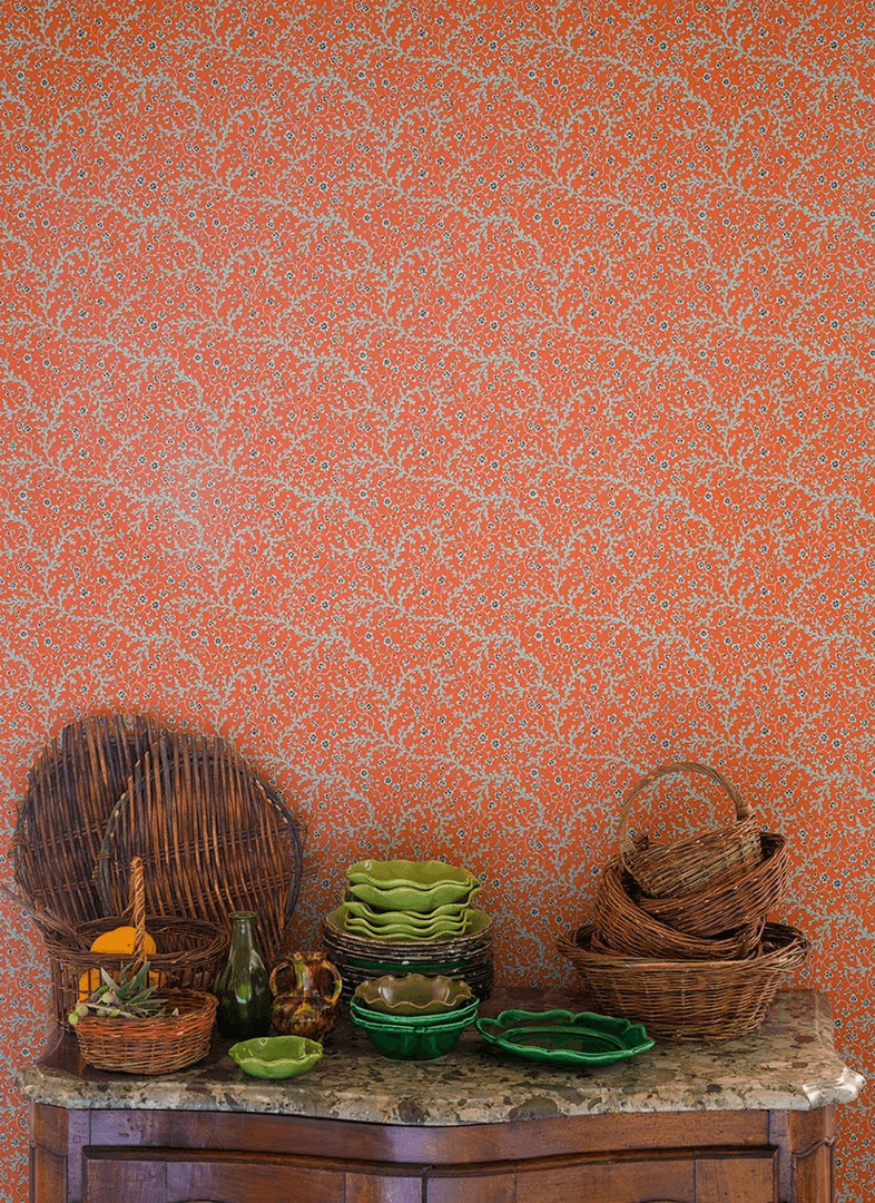 Tapeta kwiaty koralowców Pierre Frey FP787003 Fleurs De Corail Eternel Ete