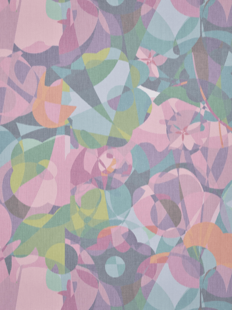 Tapeta tekstylna abstrakcyjne kwiatki Pierre Frey FP801001 Ken's Kaleidoscope The Cult Of Beauty