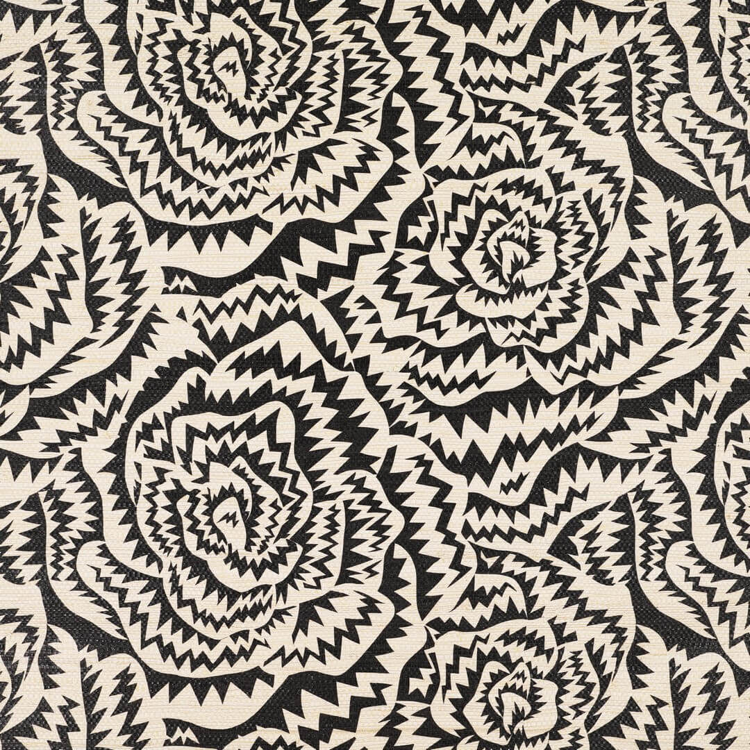 Tapeta naturalna abstrakcyjne kwiaty Kirkby Design WK821/01 Jagged Roses Eley Kishimoto II